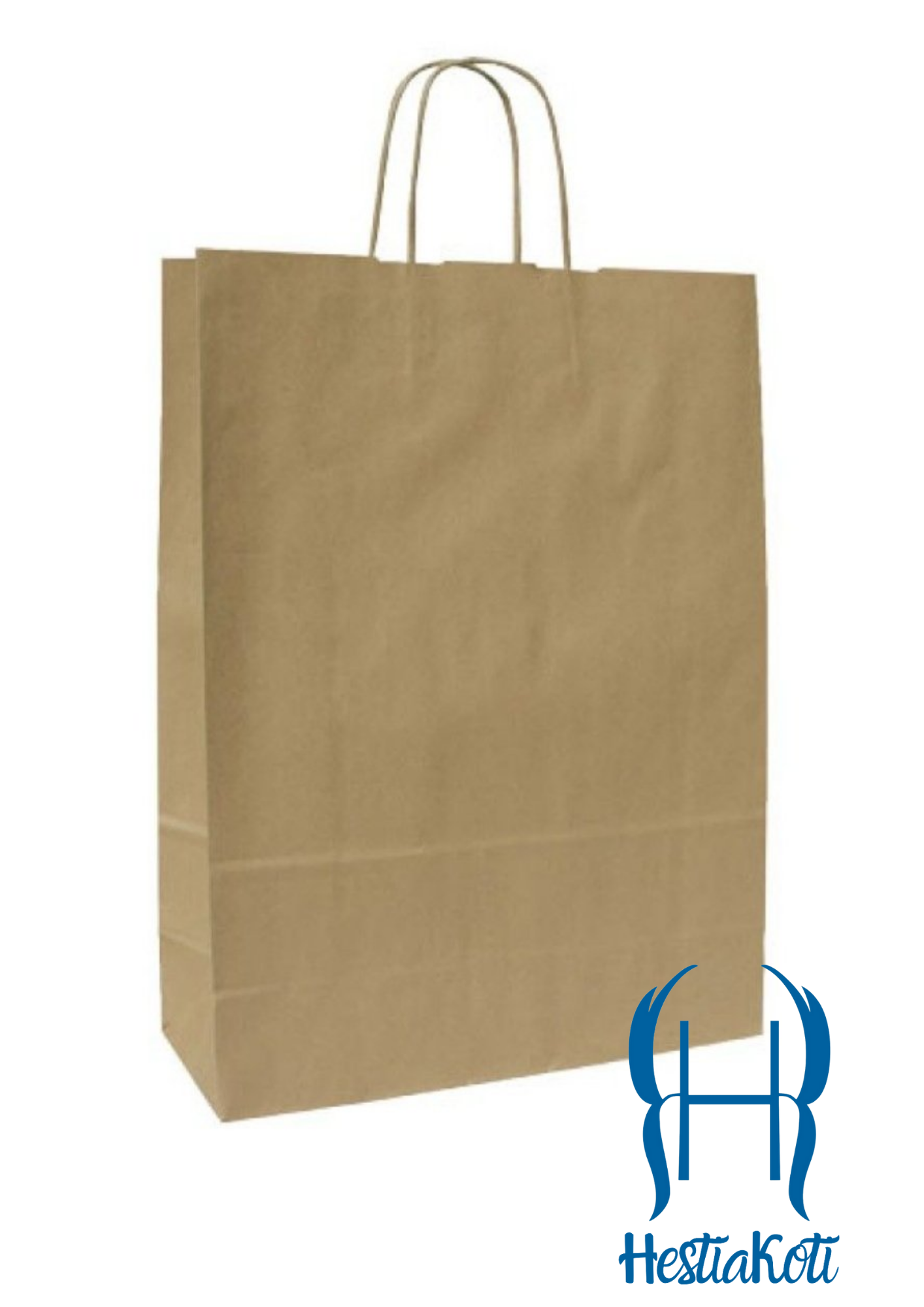 Hestia Kodin nyörikannikekassi Classic, ruskea kierrätyspaperi