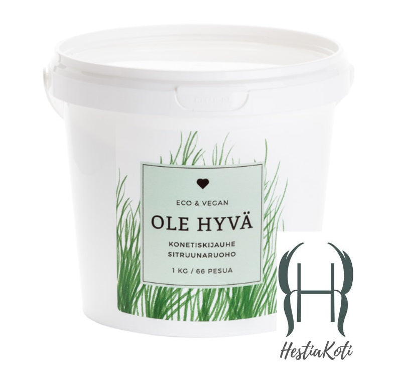 ole hyvä luonnontuote konetiskijauhe