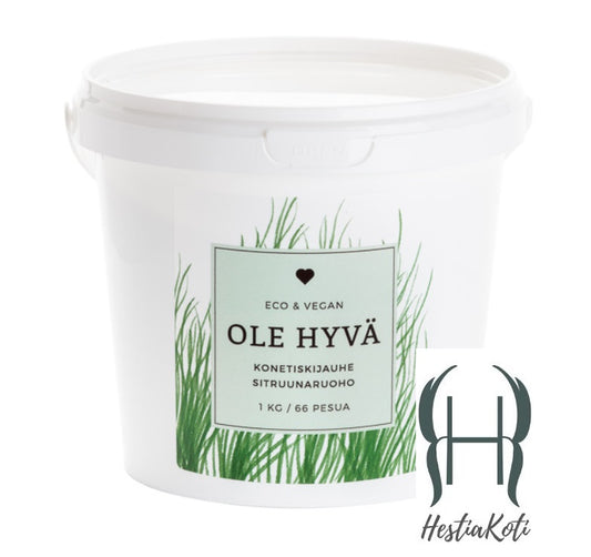 ole hyvä luonnontuote konetiskijauhe